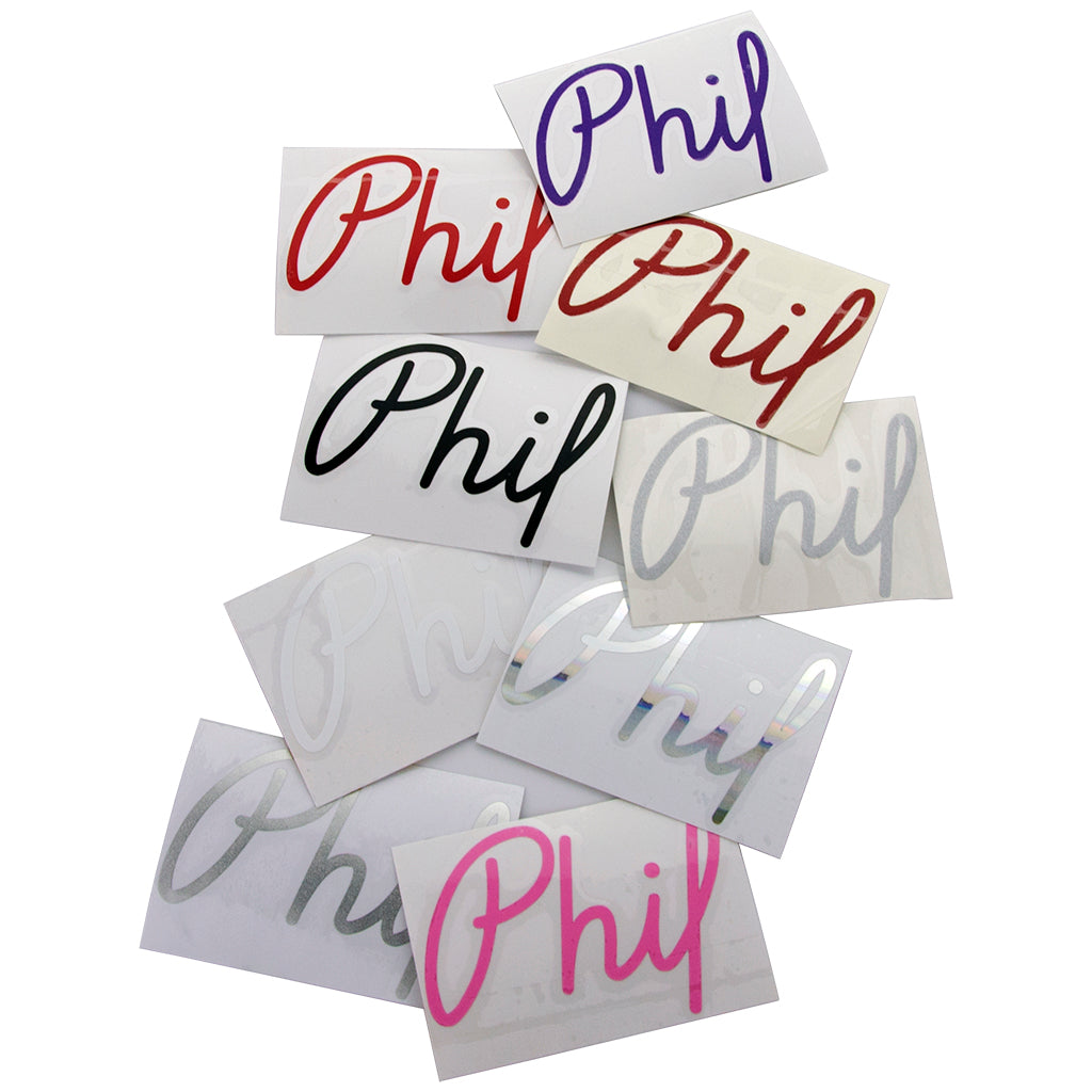 Phil Vinyl Sticker Sets – Phil Wood and Company