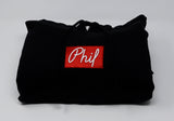 Phil Embroidered Box Logo Pullover Hoodie