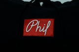 Phil Embroidered Box Logo Pullover Hoodie